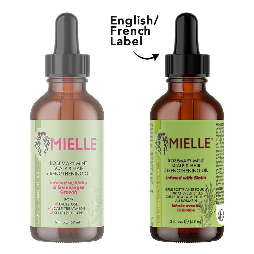MIELLE Rosemary Mint Scalp & Hair Strengthening Oil